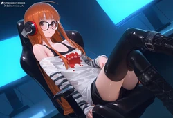[Dreiko] Futaba Sakura Wet Sex [AI Generated]