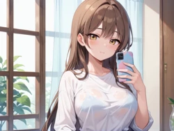 爆乳幼馴染に服を貸すつもりがセックスすることになった！？ [AI Generated]