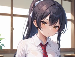 貧乳＆巨乳の親友と交互にハメまくる[AI Generated]