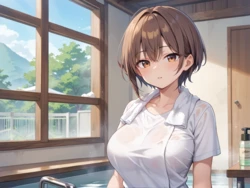 性教育に熱心な爆乳新任教師[AI Generated]