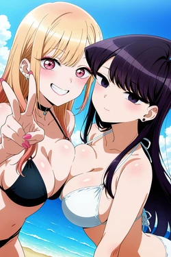(Thebardspirit) Marin & Komi [AI Generated]