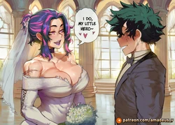 [Amadeus V] Two Brides, One Hero (Deku x Lady Nagant x Camie) [English] [Full Comic] [AI Generated]