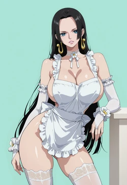 [Meowu laha 💘] Boa Hancock | Naked Apron 🍧🍨🤍 (Patreon) [AI Generated]