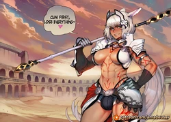 [Amadeus V] Winner Takes All (Caenis x Marie Rose x Mirko x Marl Barrock) [English] [Full Comic] [AI Generated]