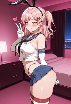 [Nankoai] Hiromachi Nanami -Shimakaze Cosplay -Recording -Lovehotel (BanG Dream!) [AI Generated]