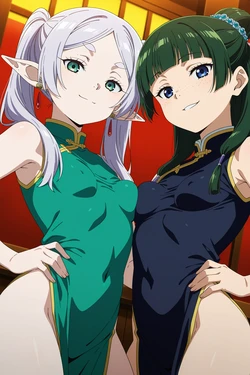(Thebardspirit) Maomao and Frieren [AI Generated]