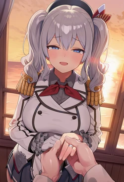 [Nakanaka Nana] Kashima-chan enjoys her honeymoon with a different Admiral's BBC [Ai Generated]