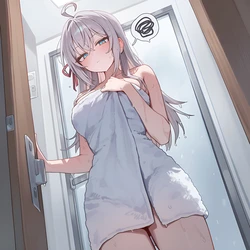 時々ぽっちゃりで運動する隣のアーリャさん [AI Generated]