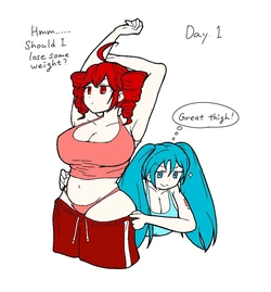 [ justlooking / @lt29745559 ] Vocaloid weight gain incident