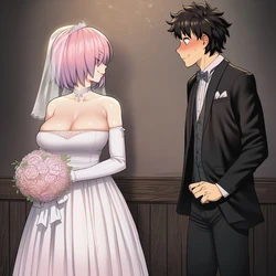 [1-A Dot] Ritsuka & mash [AI Generated]