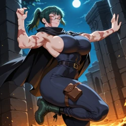 [Hentai Hideout] Maki Zenin | Jujutsu Kaisen | Full Set (Patreon) [AI Generated]