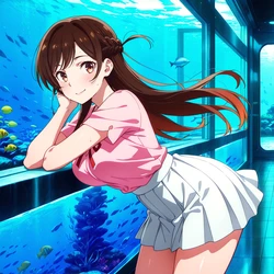 [NekoNest] Chizuru Ichinose #2 | Aquarium (90 Images) [AI Generated]