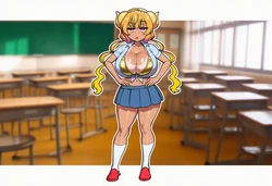 [KobainAI] [Miss Kobayashi's Dragon Maid] Ilulu (Maidragon) (Gyaru) [AI Generated]