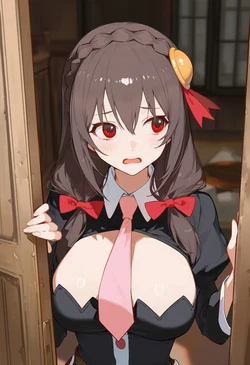 Yunyun makes friends 2 Howsir [Ai generated]