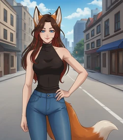 [Spairk1313] Kyumi Foxy (OC) [AI Generated]