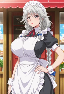 Grayfia | Cute Café 🩶 (51) [AI Generated]