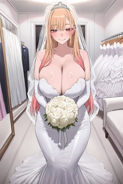 [Mimiya] Kitagawa Marin 喜多川海夢 - Wedding Day - (103P) (Patreon) [AI Generated]