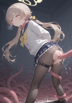 [AI Generated] 阿慈谷ヒフミ Hifumi ＆触手