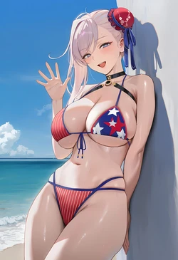 [Patreon] (cMonster) Musashi Miyamoto x Beach BBC (AI Generated)