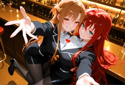 [ChefCookingWaifu/The_Chef] Asuna x Rias (R18) [AI Generated]