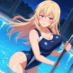 [NekoNest] Honami Ichinose | Midnight Pool (94 Images) [AI Generated]