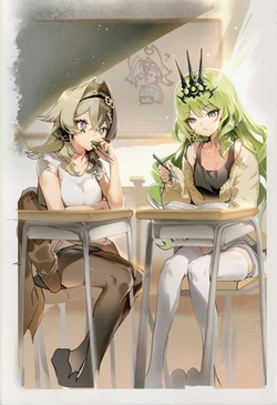 学霸的课后时间～The after-class time of a top student~（Vill-v）（Mobius）（维尔薇）（梅比乌斯） [AI Generated]