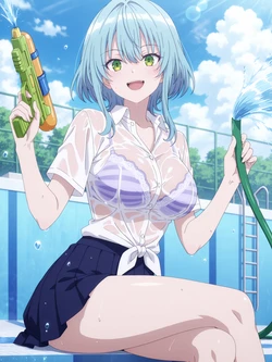 [Kurohime] ヴィルヘイズ（プール・白シャツ）[AI Generated]