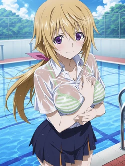 [Kurohime] シャルロット・デュノア（プール・白シャツ）[AI Generated]