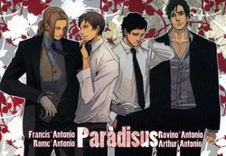 [MICROMACRO, tekkaG, gunblue (Yamada Sakurako, Haru, Kazu)] Paradisus (Hetalia Axis Powers) [French] (Incomplete)