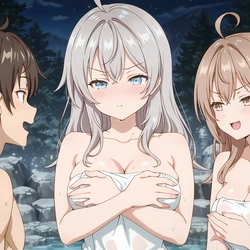 [NekoNest] Alya & Masha | Onsen (66 Images) [AI Generated]