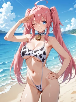 [Victoria Manigan] Milim Nava (Cow Print Bikini) [That Time I Got Reincarnated as a Slime] [AI Generated]