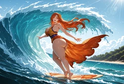 [Miyu] Pool Party Leona: Tidebreaker [AI Generated]