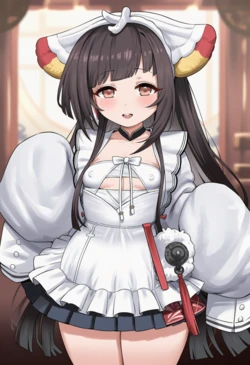 (Illustrious) A woman who went from being a normal person to an obese slut, with an obese vagina, obese breasts, an obese belly, a wrinkled buttock, large pink nipples, a thin chin and cheeks, and sexy clothes. She's a really slutty woman, isn't she?♡. [AI Generated]