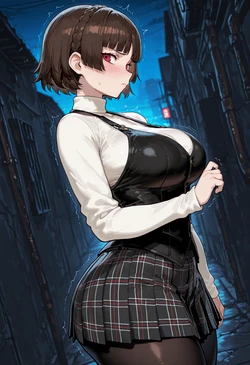 [nankoai] Niijima_Makoto_req-outdoors-alley-NTR [AI Generated]