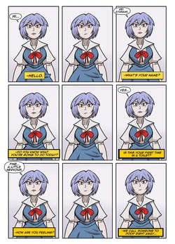 [Happypokeyboy] Rei Ayanami first time in a toilet.