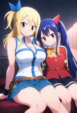 [Corudozera] [110pics] Lucy Heartfilia x Wendy Marvell (ルーシィ・ハートフィリアxウェンディ・マーベル) / Fairy Tail (フェアリーテイル) [AI Generated]