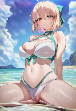 ChocoPizza - Okita Souji + Fujimary Ritsuka (557) [AI Generated]