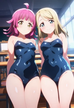 [Corudozera] [110pics] Rina Tennoji x Alisa Ayase - 3P FFM (天王寺璃奈x絢瀬亜里沙) / Love Live! Nijigasaki High School Idol Club x Love Live! School Idol Project (ラブライブ！虹ヶ咲学園スクールアイドル同好会xラブライブ！) [AI Generated]