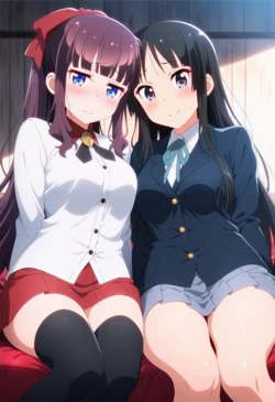 [Corudozera] [110pics] Hifumi Takimoto x Mio Akiyama - 3P FFM (滝本ひふみx秋山澪) / NEW GAME! x K-ON! (NEW GAME!xけいおん！) [AI Generated]