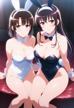 [Corudozera] [110pics] #2 Megumi Katou x Utaha Kasumigaoka (加藤恵x霞ヶ丘詩羽) / Saekano: How to Raise a Boring Girlfriend (冴えない彼女の育てかた) [AI Generated]