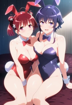 [Corudozera] [110pics] Izumi Hashima x Michiru Hyoudou - 3P FFM (二藤泉x氷堂美智留) / Saekano: How to Raise a Boring Girlfriend (冴えない彼女の育てかた) [AI Generated]