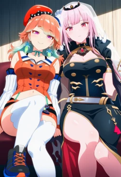 [Corudozera] [110pics] Takanashi Kiara x Mori Calliope (小鳥遊キアラx森カリオペ) / hololive-EN (ホロライブ-EN) [AI Generated]