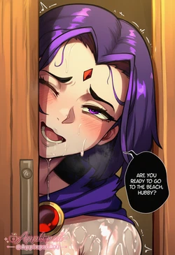 [vaporeeonite_ai] Raven, why are you always late? (Patreon) [Ai Generated]