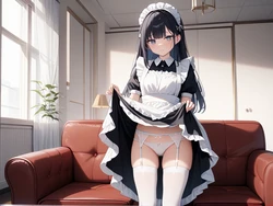 ご主人様の命令を断れない爆乳美少女メイド絶頂性処理調教[AI Generated]