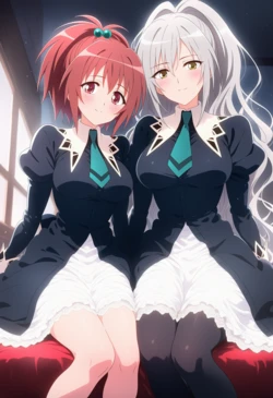 [Corudozera] [110pics] Nagisa Aoi x Shizuma Hanazono (蒼井渚砂x花園静馬) / Strawberry Panic! (ストロベリー・パニック) [AI Generated]