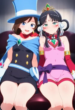 [Corudozera] [110pics] Trucy Wright x Rayfa Padma Khura'in (成歩堂みぬきxレイファ・パドマ・クライン) / Ace Attorney (逆転裁判) [AI Generated]
