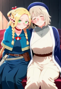 [Corudozera] [110pics] Falin Touden x Marcille Donato (ファリン・トーデンxマルシル・ドナトー) / Delicious in Dungeon (ダンジョン飯) [AI Generated]