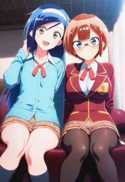 [Corudozera] [110pics] Fumino Furuhashi x Rizu Ogata (古橋文乃x緒方理珠) / We Never Learn: BOKUBEN (ぼくたちは勉強ができない) [AI Generated]