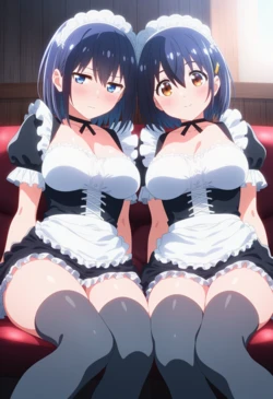 [Corudozera] [110pics] Kaede Hoshizuki x Suzu Hoshizuki (星月かえでx星月すず) / Kaede to Suzu (かえでとすず) [AI Generated]