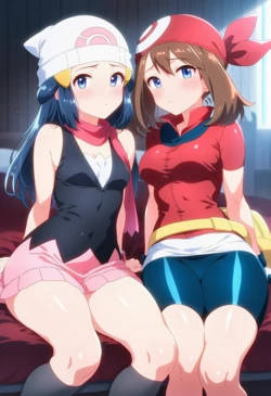[Corudozera] [110pics] Dawn x May (ヒカリxハルカ) / Pokémon (ポケットモンスター) [AI Generated]